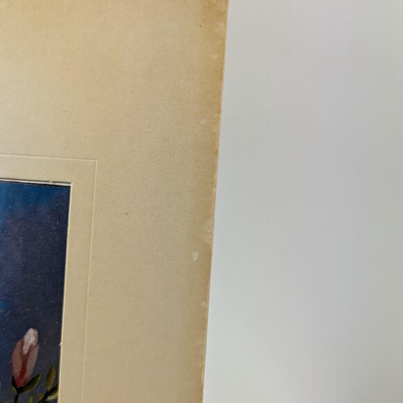 Foil Art Bird Lot Two (2) Signed F. Osborne Vintage B Parakeet Magnolias Floral2 - Picture 15 of 16